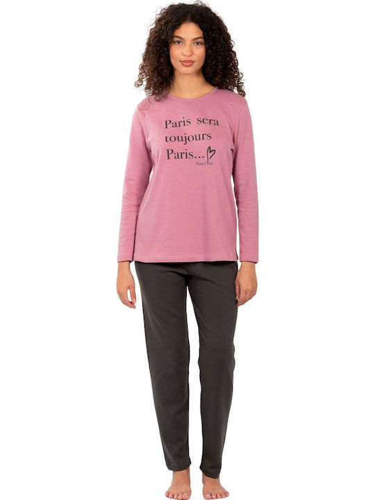 Nina Club Winter Women's Pyjama Set Pink