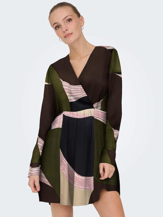 Only Life Mini Dress Dark Olive