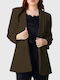 Lung Blazer pentru femei Sacou Brown
