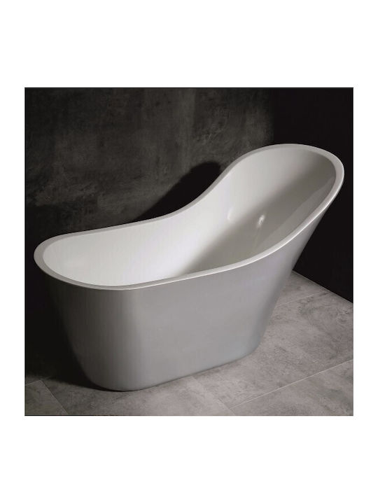 Inter Ceramic Μπανιέρα Ελεύθερης Τοποθέτησης Ακρυλική 153x71.5x90cm