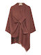 Henna Brown Poncho de damă