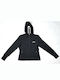 Women's Sweatshirt Jacket Hooded Black