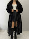 Women's Long Fur Black