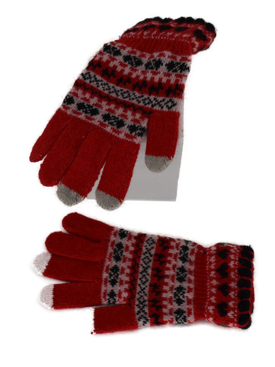 Women's Woolen Touch Gloves Red