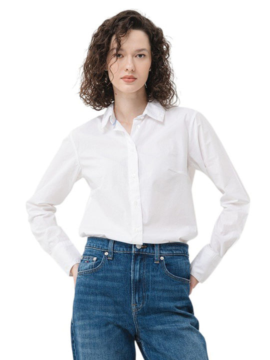 Pepe Jeans Mânecă lungă Femei Denim Cămașă White