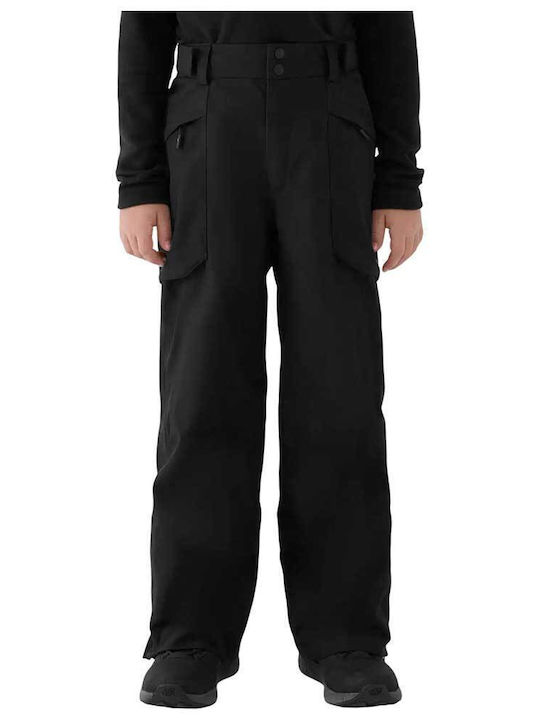 4F 4FJWAW25TFTRM0955-20S Pantaloni de schi și snowboard pentru copii Ski & Snowboard Negru