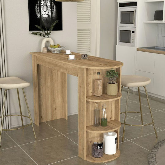 Vigne Μπαρ Sepet Oak 150x51.6x101.8εκ.