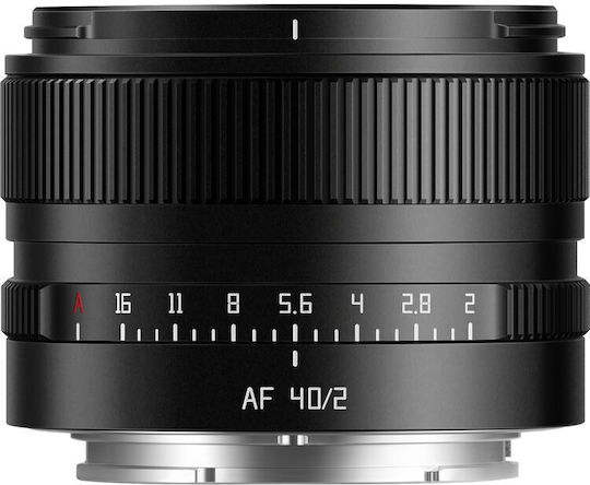 TTArtisan Crop Φωτογραφικός Φακός AF 40mm f/2.0 Σταθερός για Nikon Z Mount Μαύρος