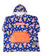 Bee. Unusual. Chill Bitch Strandponcho Blau