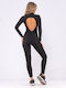 Women's Long-sleeved One-piece Suit Black