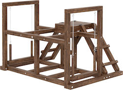 Pawhut D51-472V00CF Wooden Cage for Birds
