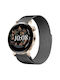 Strap Stainless Steel Black (Galaxy Watch4/5/6/7/FE/4 Classic/6 Classic/5 ProGarmin Vivoactive 5Amazfit GTS 4)