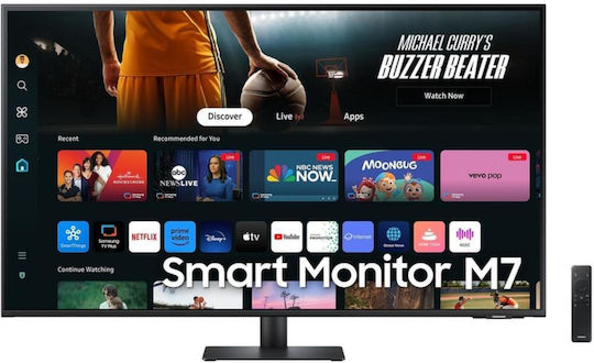 Samsung M7 M70F VA HDR Smart Monitor 43" 4K 3840x2160 with Response Time 4ms GTG