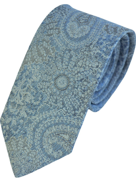 Octopus Men's Tie Silk Printed in Blue Color