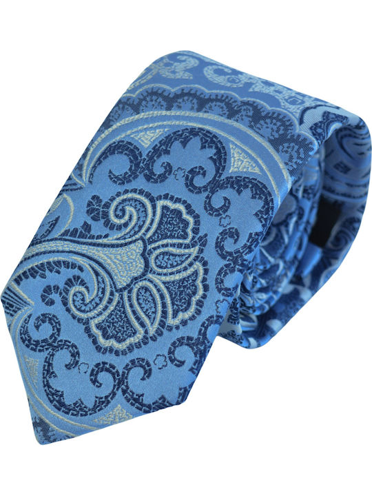 Octopus Men's Tie Silk Printed in Blue Color