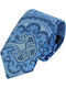 Octopus Men's Tie Silk Printed in Blue Color