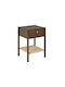 Nachttisch Norsica 983 Metall Braun 44x40x60cm