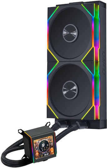 Lian Li Galahad II LCD 280 TL Υδρόψυξη AIO CPU με 2 Ανεμιστήρες 140mm και RGB Φωτισμό
