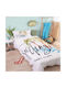 Rythmos Hawaii Set Kids Duvet Cover Single with Pillowcase Cotton Blue 155x230cm