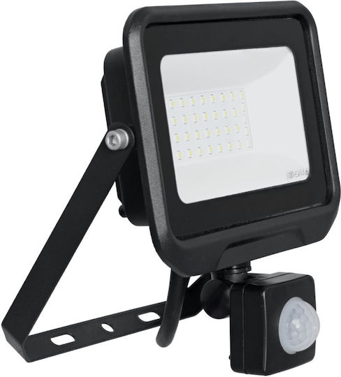 Orion Waterproof LED Flood Light 20W Natural White 4000K with Motion Sensor IP44