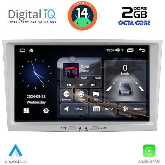 Digital IQ Ηχοσύστημα Αυτοκινήτου για Opel Corsa / Meriva / Tigra / Vectra 2004-2014 (Bluetooth/USB/AUX/WiFi/GPS/Apple-Carplay/Android-Auto) με Οθόνη Αφής 8"