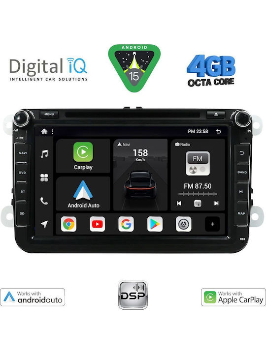 Digital IQ Car Audio System 2004-2018 (Bluetooth/USB/AUX/WiFi/GPS/Apple-Carplay/Android-Auto) with Touch Screen 8"