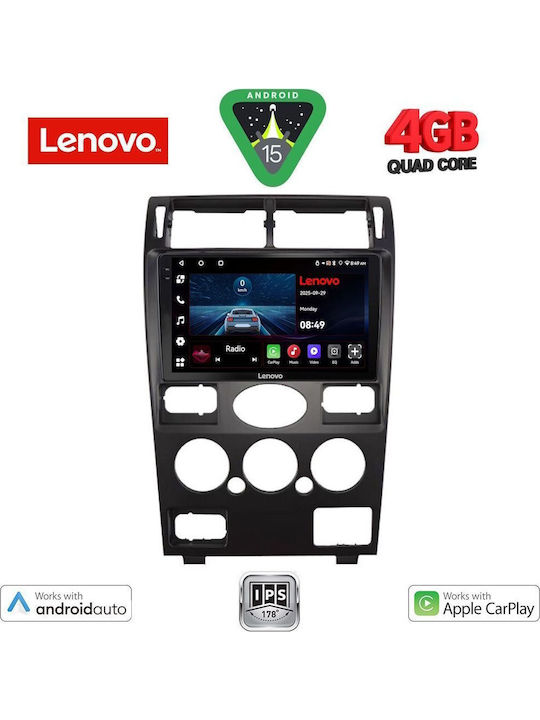 Lenovo Car Audio System for Ford Mondeo 2003-2006 (Bluetooth/USB/AUX/WiFi/GPS/Apple-Carplay/Android-Auto) with Touch Screen 9"