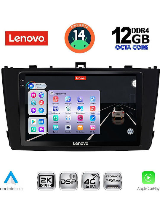 Lenovo Auto-Audiosystem für Toyota Avensis BMW X1 / X3 / X4 2009-2015 (Bluetooth/USB/AUX/WiFi/GPS/Apple-Carplay/Android-Auto) mit Touchscreen 9"
