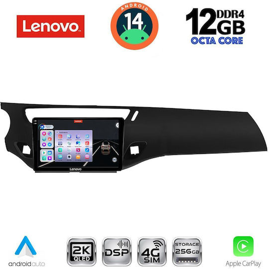 Lenovo Ηχοσύστημα Αυτοκινήτου για Citroen C3 / DS3 BMW X1 / X3 / X4 2009-2016 (Bluetooth/USB/AUX/WiFi/GPS/Apple-Carplay/Android-Auto) με Οθόνη Αφής 9"