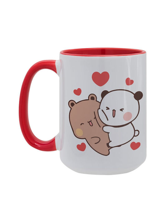 Koupakoupa Bubu & Dudu Becher Keramik Rot 450ml