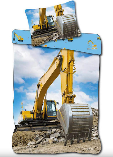 BrandMac Cearșaf Single Bumbac Yellow 100x140cm