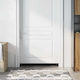 vidaXL Rod Draft Stopper Door with Brush in White Color 1mx7.5cm
