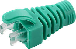Microconnect Strain Relief Boot Cat5e Cat6 Cat6a Cables Up To 6.5mm Green 100 Pieces