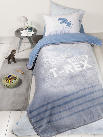 Nima Decke Samt Blue 220x160cm