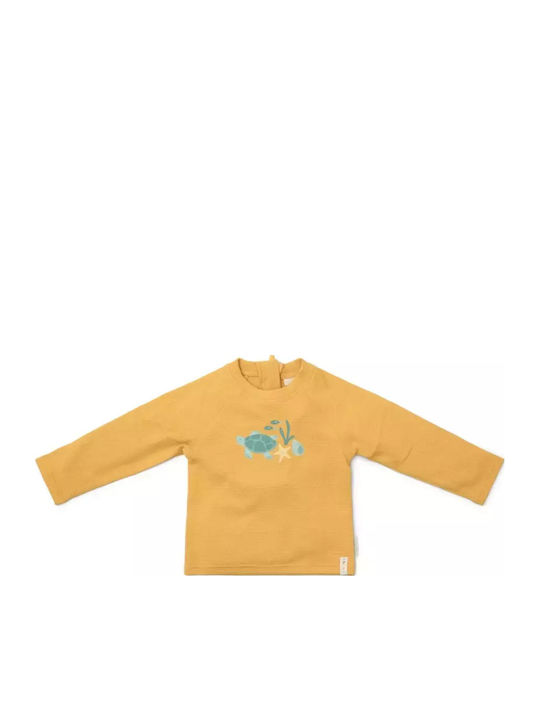 Little Dutch Παιδικό Μαγιό Μπλούζα με Μακρύ Μανίκι Sunny Yellow