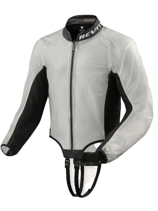 Rev'IT Trackmaster H20 Winter Herren Motorradjacke Wasserdicht Transparent / Black