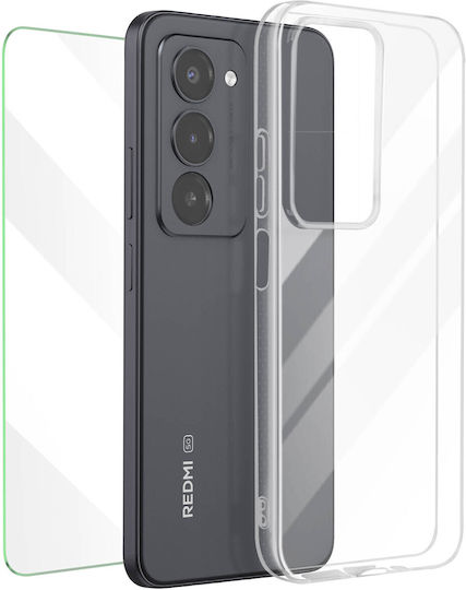 Mayaxess 2-в-1 Протекторен Комплект Калъф + Закалено Стъкло Xiaomi Redmi 15 Sienna