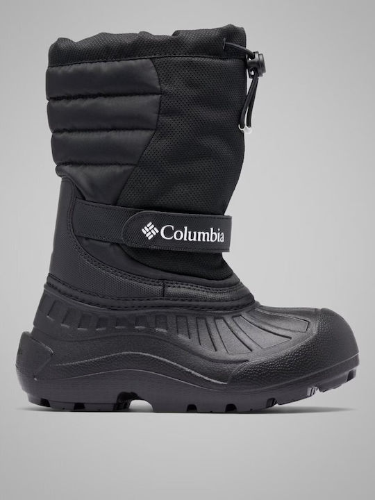 Kinder-Schneestiefeletten mit Klettverschluss Schwarz