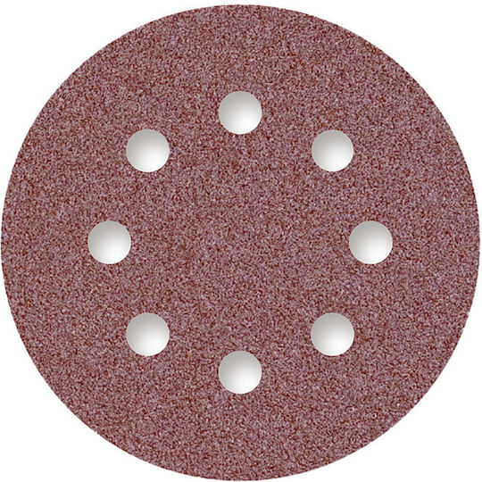 Sandpaper Menzer Red Fi 125 K240 8 Holes Grinders 50 Pcs Pack