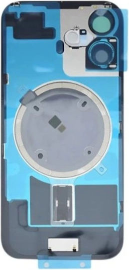 Battery Cover Battery Door Camera Lens White for iPhone 16 Plus