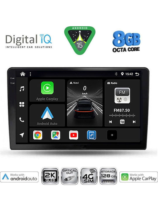 Digital IQ Car Audio System for Toyota Corolla Verso 2000-2004 (Bluetooth/USB/WiFi/GPS/Apple-Carplay/Android-Auto) with Touch Screen 9"