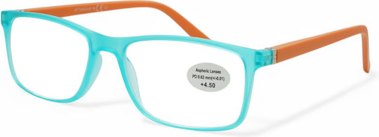 Optosquad Reading Glasses +1.50 in Turquoise color OPT8970-2