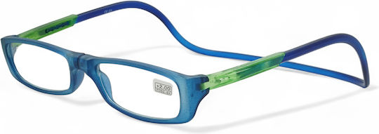 Optosquad Reading Glasses +1.50 with Magnet in Blue color A009-3