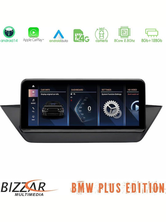 Bizzar Car Audio System for BMW X1 (E84) 2009 – 2014 (Bluetooth/USB/AUX/WiFi/GPS/Apple-Carplay/Android-Auto/CD) with Touch Screen 10.25"