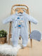 Mon Petit Art Babystrampler Samt Gray