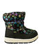 Kids Snow Boots with Zipper Black