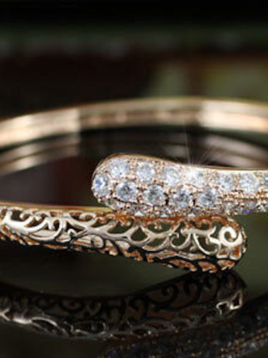 Vintage Stil Rose Gold Vergoldete Simulierte Diamant Handgelenkband Armband Mariette