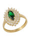 Femeie Inel cu Zirconiu din Aur 14K