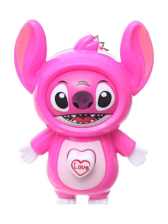 Keychain Stitch Face Change 9.5cm Pink Manz-02-2