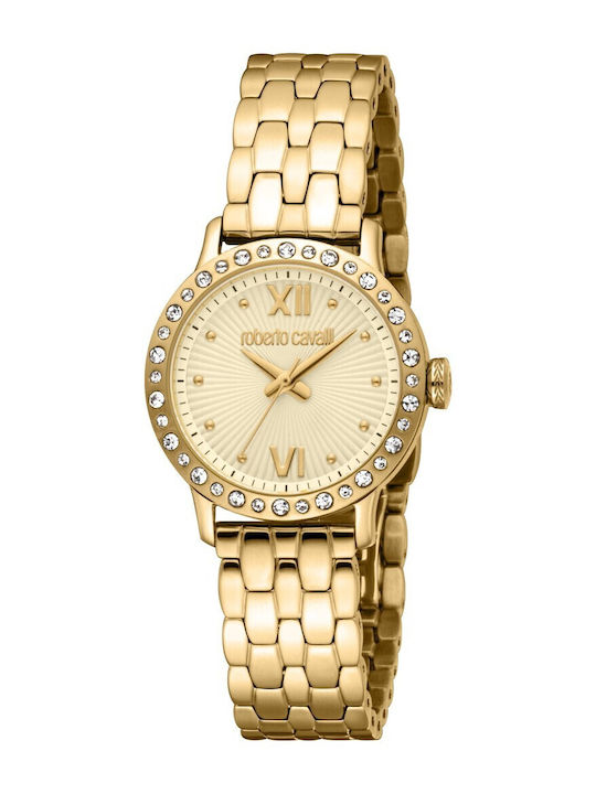 Roberto Cavalli Glam Ρολόι Μπαταρίας με Μεταλλικό Μπρασελέ Roberto Cavalli Glam Ρολόι Μπαταρίας με Μεταλλικό Μπρασελέ